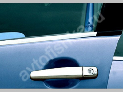 Citroen C4 Picasso (09.2006-2010) накладки на ручки дверей из нержавеющей стали, 4 шт.